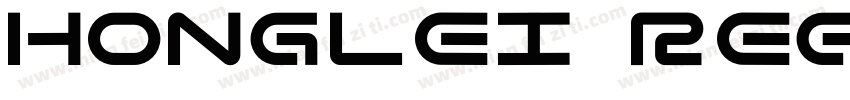 honglei regular字体转换